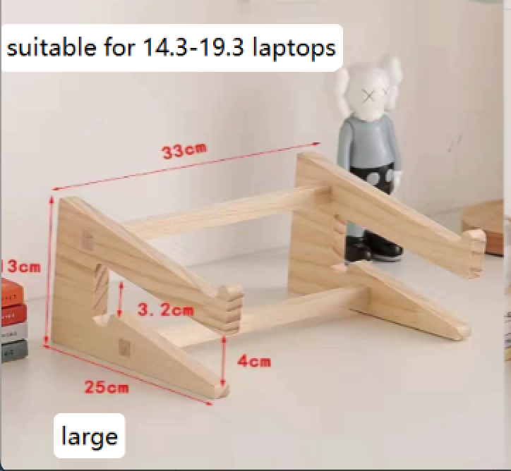 OakDesk Wooden Laptop and Phone Stand