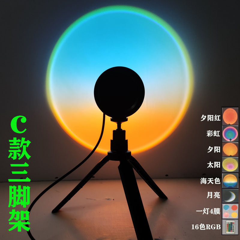 Petty Pet bedroom ambient light - RGB Sunset Projection Lamp for Ambient Lighting