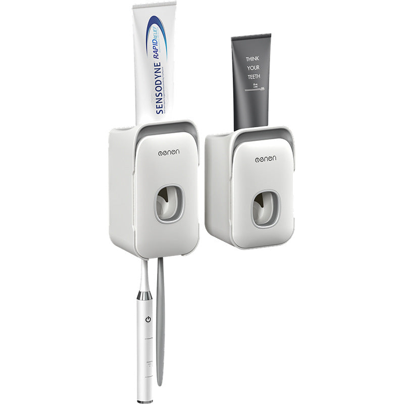 Petty Pet automatic toothpaste dispenser - Wall-Mounted Toothbrush Holder and Toothpaste Squeezer Set