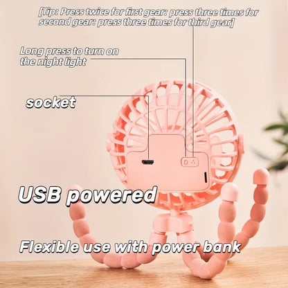USB Mini Octopus Fan