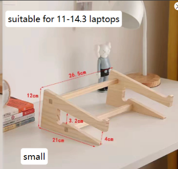 OakDesk Wooden Laptop and Phone Stand