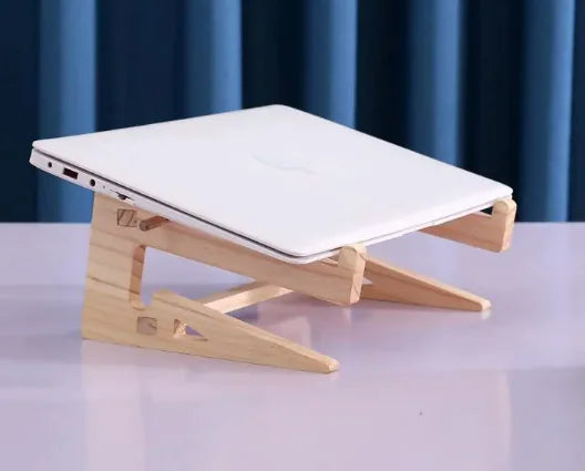 OakDesk Wooden Laptop and Phone Stand
