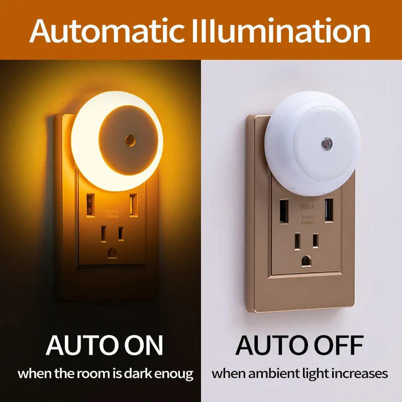 Petty Pet sensor night light - Plug-in Mini Sensor Night Light