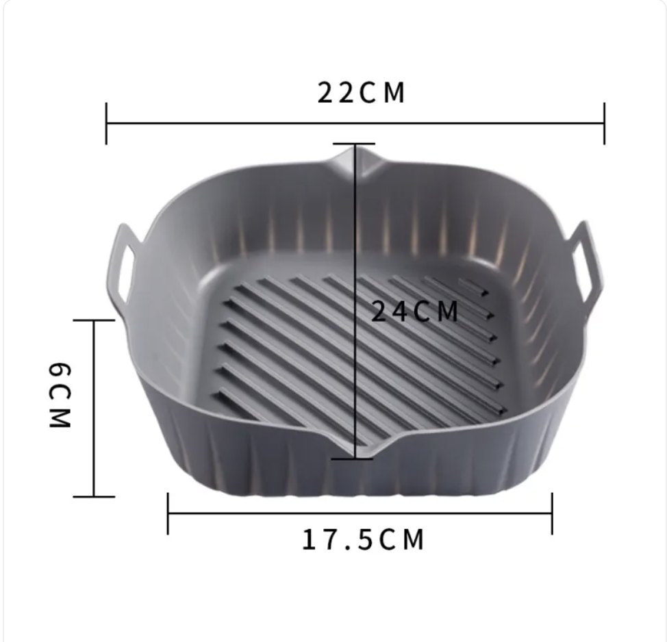 Petty Pet foldable baking tray - Foldable Silicone Air Fryer Baking Tray