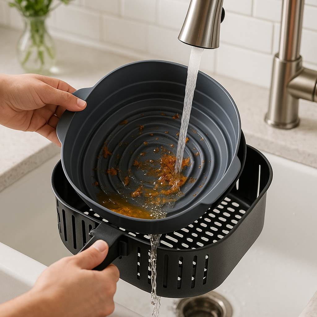 Petty Pet air fryer accessory - Foldable Silicone Air Fryer Baking Tray