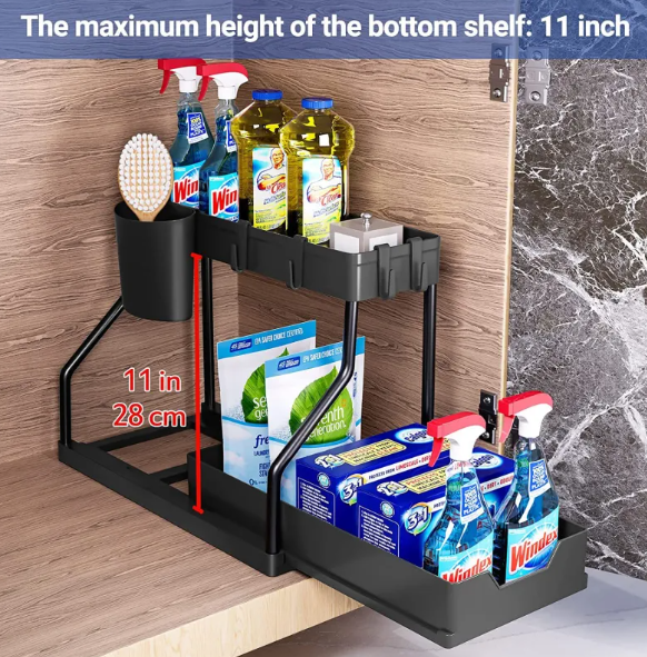 Petty Pet dish soap organizer - 2-Tier Sink Organizer Rack