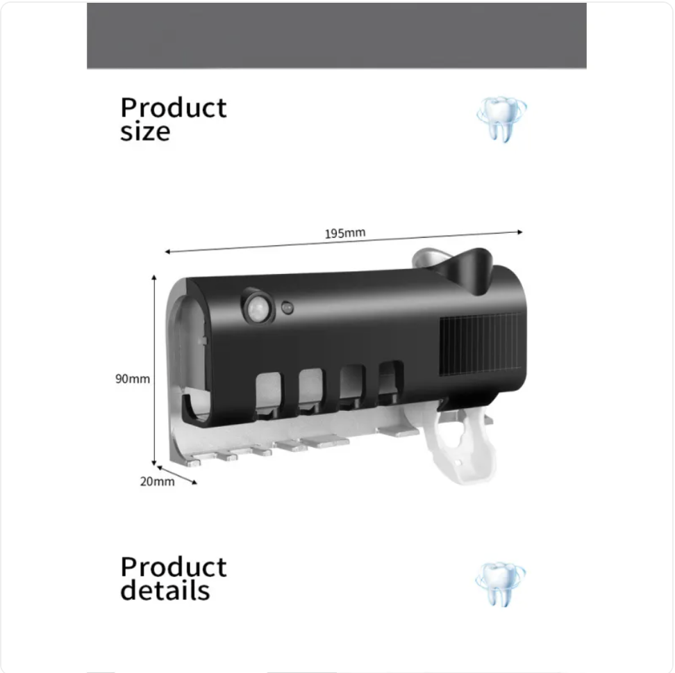 Petty Pet UV toothbrush sanitizer - Smart Toothbrush Sterilizer