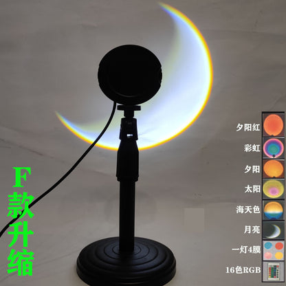 Sunset Lamp Projector — RGB LED Room Light USB