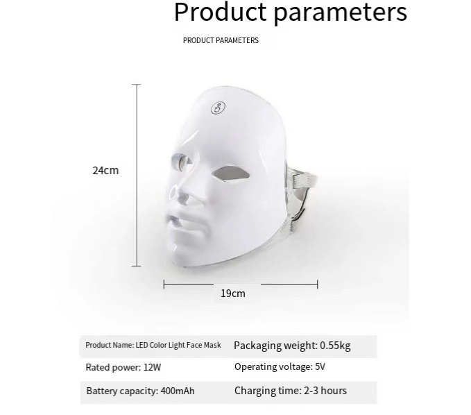 GlowBeam LED Therapy Face Mask