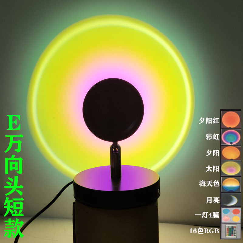 Petty Pet USB sunset lamp - RGB Sunset Projection Lamp for Ambient Lighting