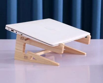 OakDesk Wooden Laptop and Phone Stand