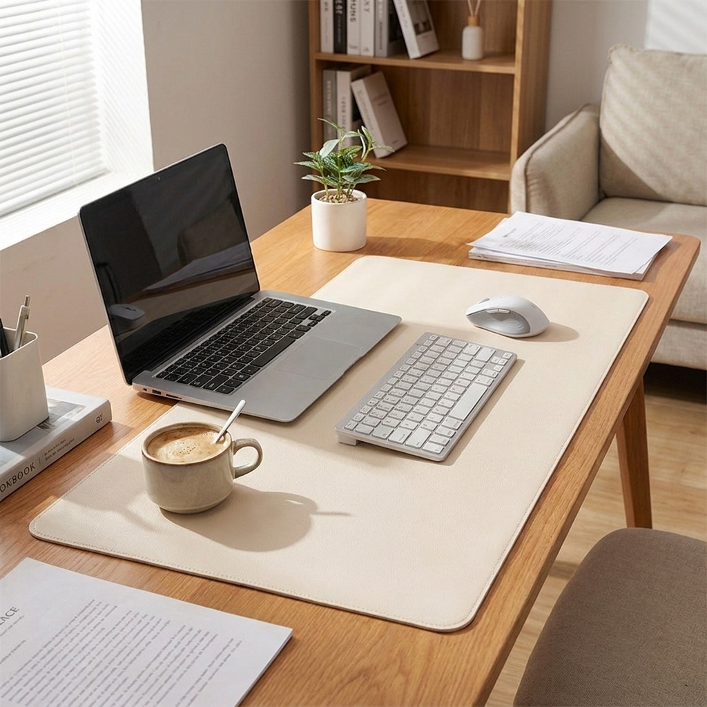 PU Leather Desk Mat lifestyle